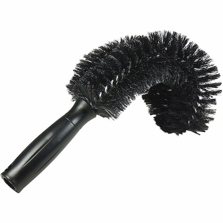 Unger 9 in W Pipe Brush, 4 in L Handle, 11 in L Brush, Black, Polypropylene, 15 in L Overall PIPE0
