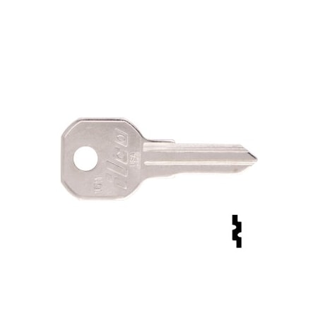 Ilco Unican Gas Cap Lock Key Blanks, 10PK 1611