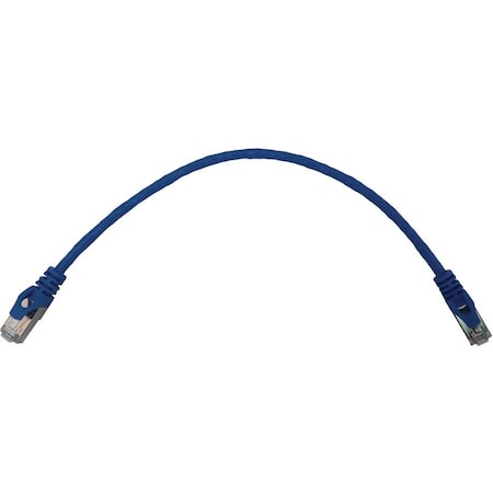 Eaton Tripp Lite Series Cat6a 10G Snagless Shielded Slim STP Ethernet Cable RJ45 M/M, PoE, Blue, 1 N262-S01-BL