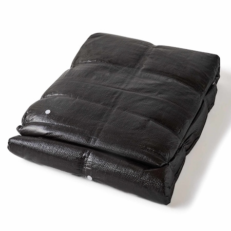 Tarps Now Insulated Tarp, 12 x 25 Tarps, 3/16", Black, Silver, Insulated ICBP48BS-1225
