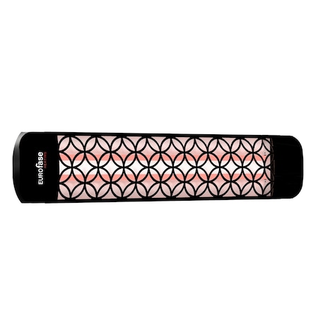 Eurofase Black Clover Decor Plate Upgrade Kit For Eurofase 39in Patio Heaters EF39DCB2