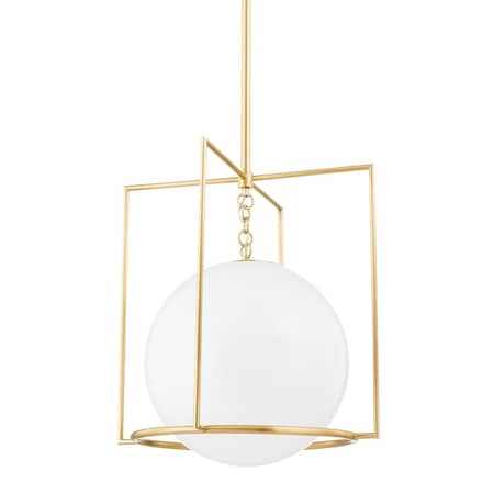 Mitzi Frankie 1 Light Pendant 17.25 In. Aged Brass H648701L-AGB