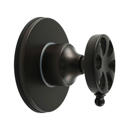 Kingston Brass Single-Handle Three-Way Diverter Valve with Round Trim Kit, Oil Rubbed Bronze KS3035RX