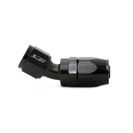 Hps Performance 30 Degree -10 Compression Double Swivel Hose End to AN Female, Aluminum, Black 250-3010