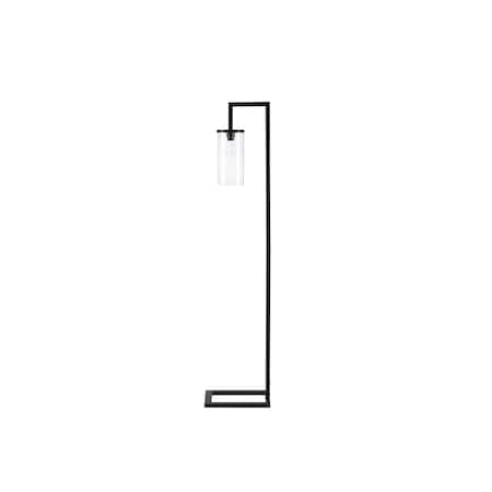 Monarch Specialties Lighting, 68-in. h, Floor Lamp, Black Metal, Glass Shade, Contemporary I 9656