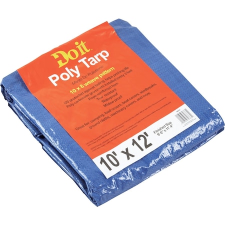 Do It Best Blue Woven 10 Ft. x 12 Ft. Medium Duty Poly Tarp 709131