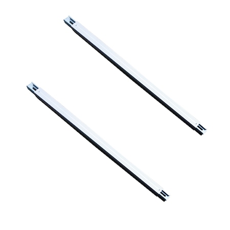 Tie 4 Safe 91'' - 102'' Aluminum E-Track Decking Beam Semi-Trailer Load Lock Cargo Bar, 2PK VR33-102-3-2