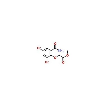 Ak Scientific Methyl (2, 4-dibromo-6-carbamoyl-phenoxy)acetate (1g), CAS 1400644-40-7 C042-1g