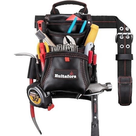 Hultafors Carpenter's Nail and Tool Bag, 11-Pocket, Leather HT5433