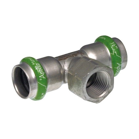 Apollo Tee, SS, Press-fit11/2", FNPT1", 11/2" 123456998
