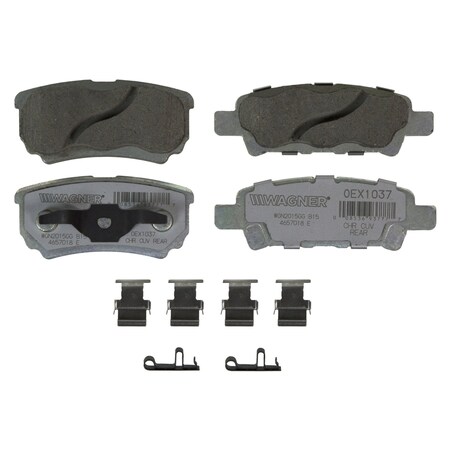 Wagner Brake OEX Rear Disc Brake Pad Set Premium Ceramic,  OEX1037