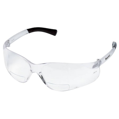 Mcr Safety Bearkat BKH Clear Safety Glasses with Scratch-Resistant Lens BKH10