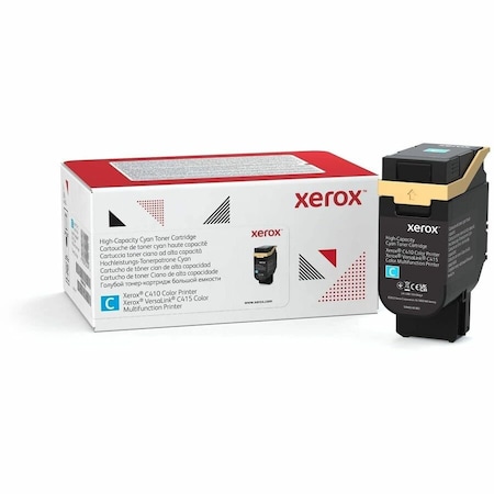Xerox GENUINE CYAN HIGH CAPACITY TONER CARTRIDGE FOR THE C410 USE & RETUR 006R04686