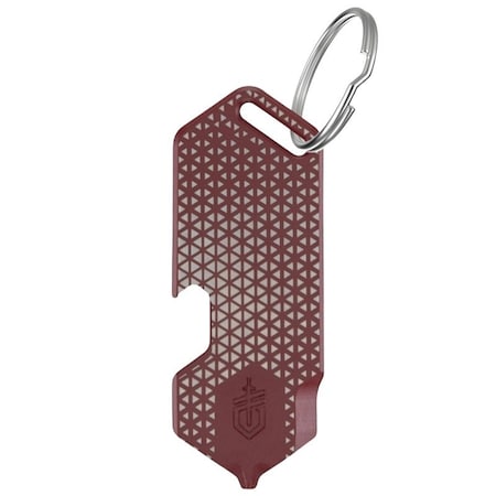 Gerber Shard DT Series Keychain Mini Multi-Tool, 3-Function, Stainless Steel, Drab Red 1074007
