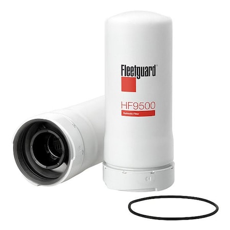 Fleetguard Hydraulic Filter, Spin-On, Fiberglass HF9500