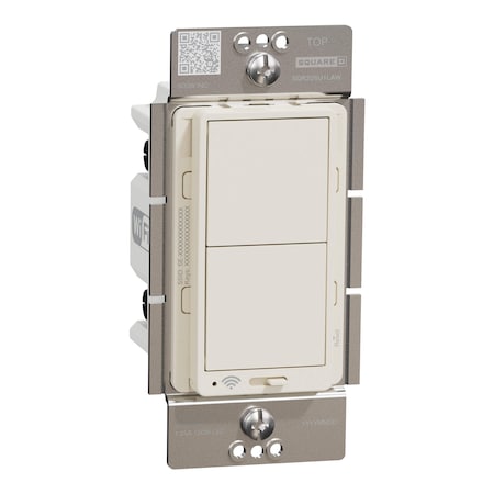 Square D Dimmer, X Series, Rocker, 600 W, Single Pole SQR226U1LAW