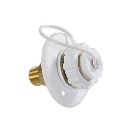 Aqua Pro Aqua Pro 27893; Fresh Water Inlet; 1/2 Inch Male; Surface Mount; Plastic; With Dust Plug; Packaged 27893