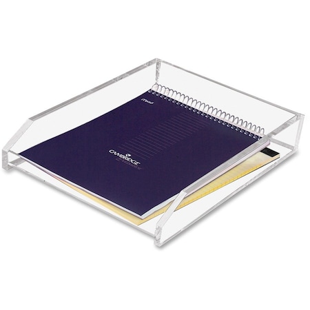 Kantek. Kantek Clear Acrylic Single Letter Tray, Front Loading, 10-5/8inW x 13-7/8inD x 2-1/2inH AD-10