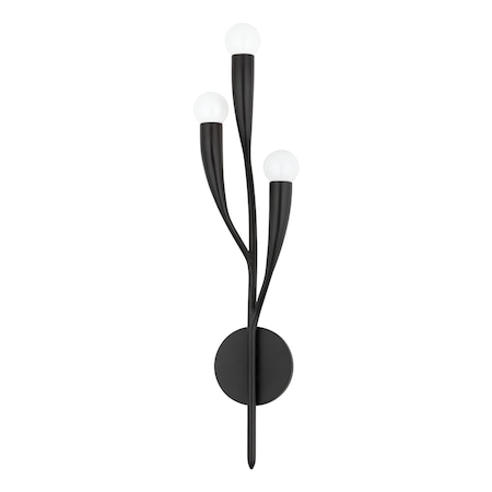 Hudson Valley Lighting Labra 3 Light Wall Sconce 5.75 In. Aged Iron 9603-AI