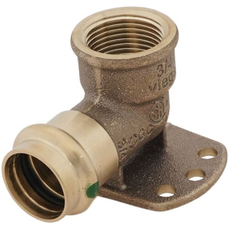 Viega ProPress 90 drop ear elbow P 0.75 FPT 0.75 bronze 79195