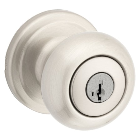Kwikset Signature Series Keyed Entry Knob, Metal, Satin Nickel 740J15SMTCP