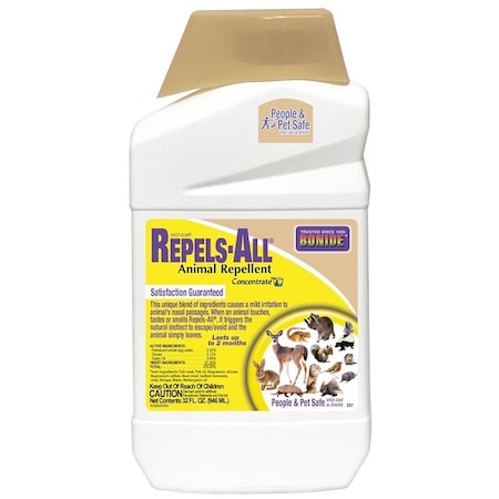 Bonide Products 2376 REPELS ALL ANIMAL REPELLENT QT CONC 237