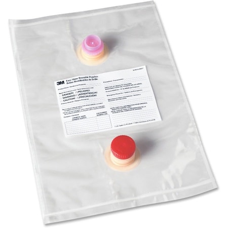 3M Reusable Pouches, 1 Gal, For 6XU16, PK5 55440