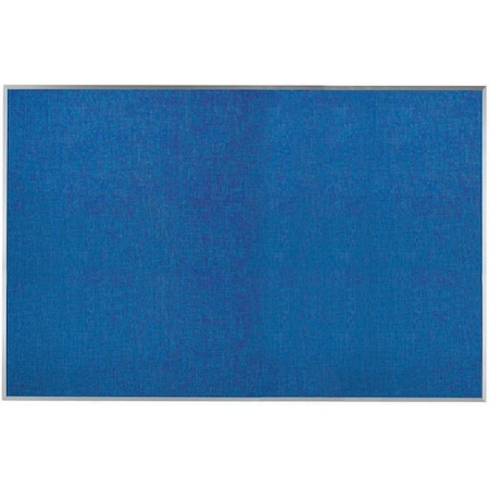 Aarco Designer ''Wedgewood'' Fabric Bulletin Board w/ a Clear Satin Anodized Aluminum Frame, 48''Hx72''W DF4872014