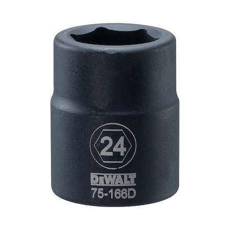 Dewalt Impact Socket, 3/4 IN DR, 24MM DWMT75166OSP