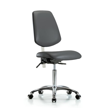 Blue Ridge Ergonomics Vinyl Clean Room Chair BR-NCR-VMBCH-MB-CR-T0-A0-NF-CC-8823