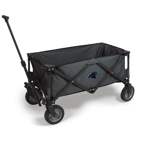 Picnic Time Family Of Brands NFL Carolina Panthers - Adventure Wagon Portable Utility Wagon 739-00-679-054-2