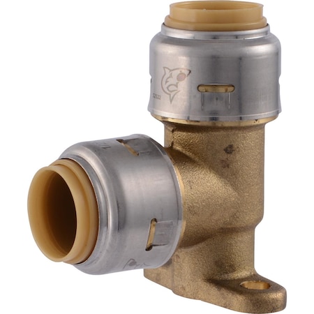 Sharkbite SharkBite Push to Connect 1/2 in. PF X 1/2 in. D PF Brass Drop Ear Elbow UR249A