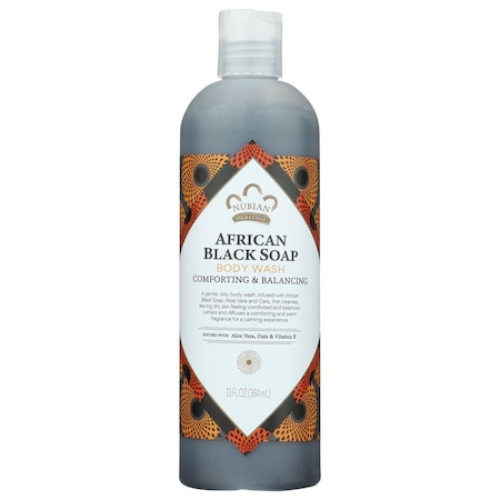 Nubian Heritage African Black Soap Body Wash, 13 Fluid Ounce 764302106036