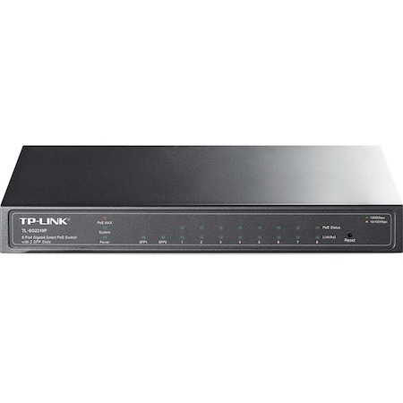 Tp-Link 8-Port Gigabit Smart PoE Switch with 2 SFP Slots TLSG2210P