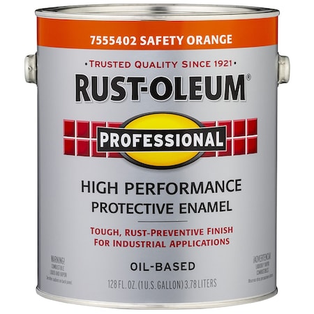 Professional Gal Rust-Oleum Safety Orange High Performance Protective Enamel 7555402