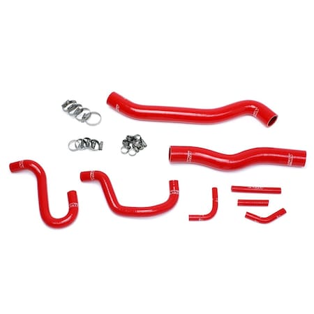 Hps Performance High Temp Reinforced Silicone Radiator and Heater Coolant Hose Kit, Red,  57-1518-RED