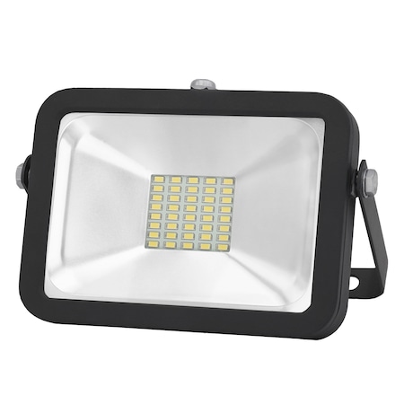 Factory 2U Lighting LED Flood Light 20w, 1800lm, 5000K, Bracket Mount, 100-277V AC, Black 803812