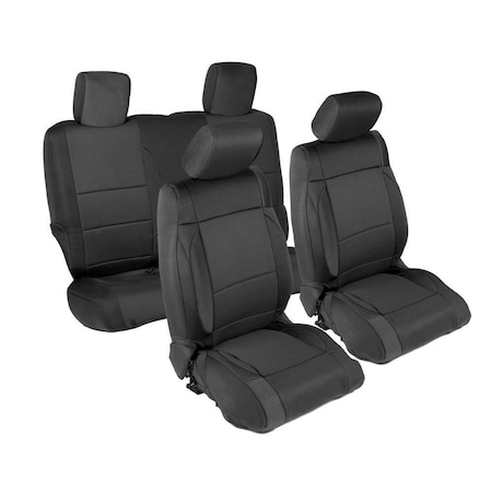 Smittybilt 0712 JK  2 DOOR NEOPRENE SEAT COVER SET FRONT/REAR  BLACK 471401