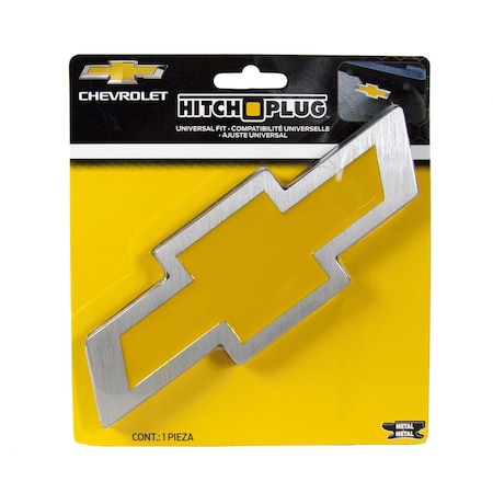 Plasticolor Fits 2 Receiver Chevy Bowtie YellowChrome Plated Metal 002207R01
