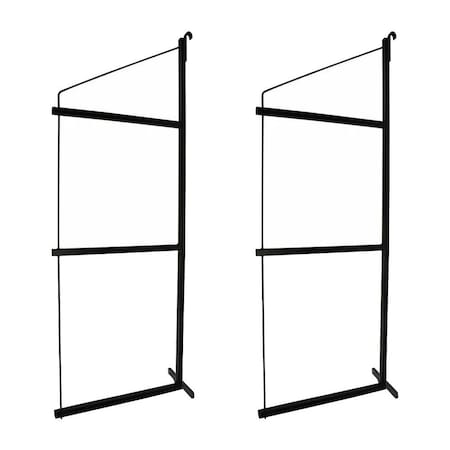 Mytee Products Cargo Container Shelving Brackets, 3 Levels, 18in D x 60in H, 2PK CNT-SHELF3x2