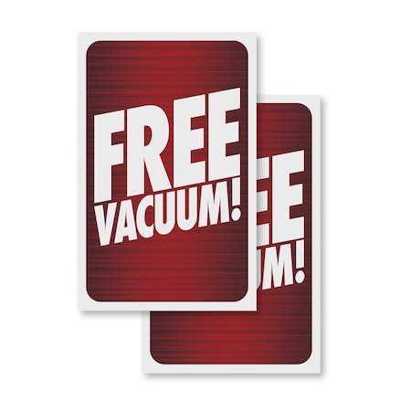 Signmission Free Vacuum, Vinyl Decals Only 24 Inch x 36 Inch, Vinyl Decal, 2PK DSB-2436-2PACK-30377