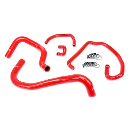 Hps Performance High Temp Reinforced Silicone Radiator and Heater Coolant Hose Kit, Red,  57-1921-RED