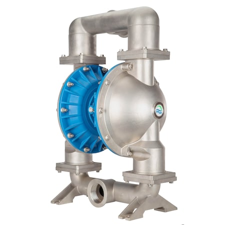 Finish Thompson Double Diaphragm Pump, Flanged, 316S, 3 in FT30S-AA-2TST-F2