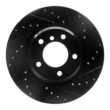 Dynamic Friction Co DFC Brake Rotor - Drilled and Slotted - Black 633-31069R