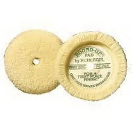 Schlegel Buffing Pad, 7-1/2 in Dia, 100% 4/8 Twisted Wool Yarn Pad 875-B-LB