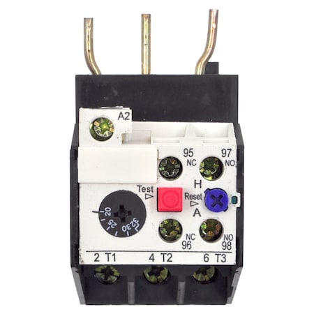Brah Electric IEC Overload Relay, 1NO/1NC, 4 A Min current, 6.3 A Max current, 690 V B3UA55-00-1G