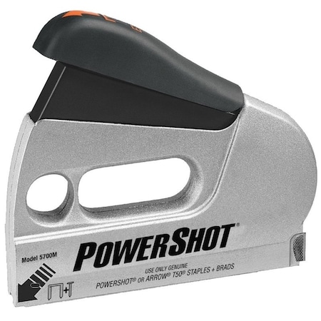 Arrow Lock PowerShot Series Staple Gun and Nailer, T50 Staple, 1/4 to 9/16 in L Leg, Aluminum Staple 5700