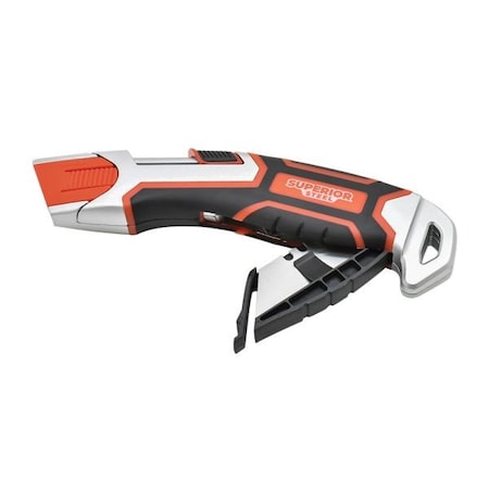 Superior Steel Heavy-Duty Self-Retracting Safety Utility Knife. UK755