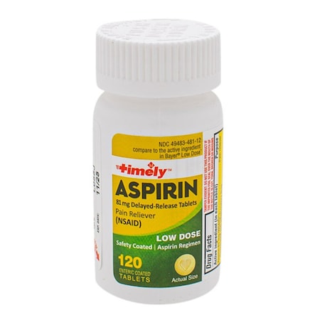 Time Cap Laboratories Aspir-Low Ec, 81mgs, 120PK 49483048112