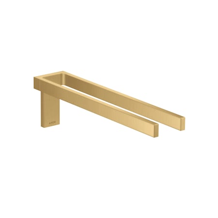 Axor Universal Rectangular Towel Holder Twin-Handle in Brushed Gold Optic 42622250